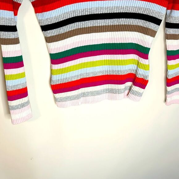 Vintage Y2K St.John’s Bay Vibrant Colors Turtle Neck Sweater Petite Small - Picture 3 of 6